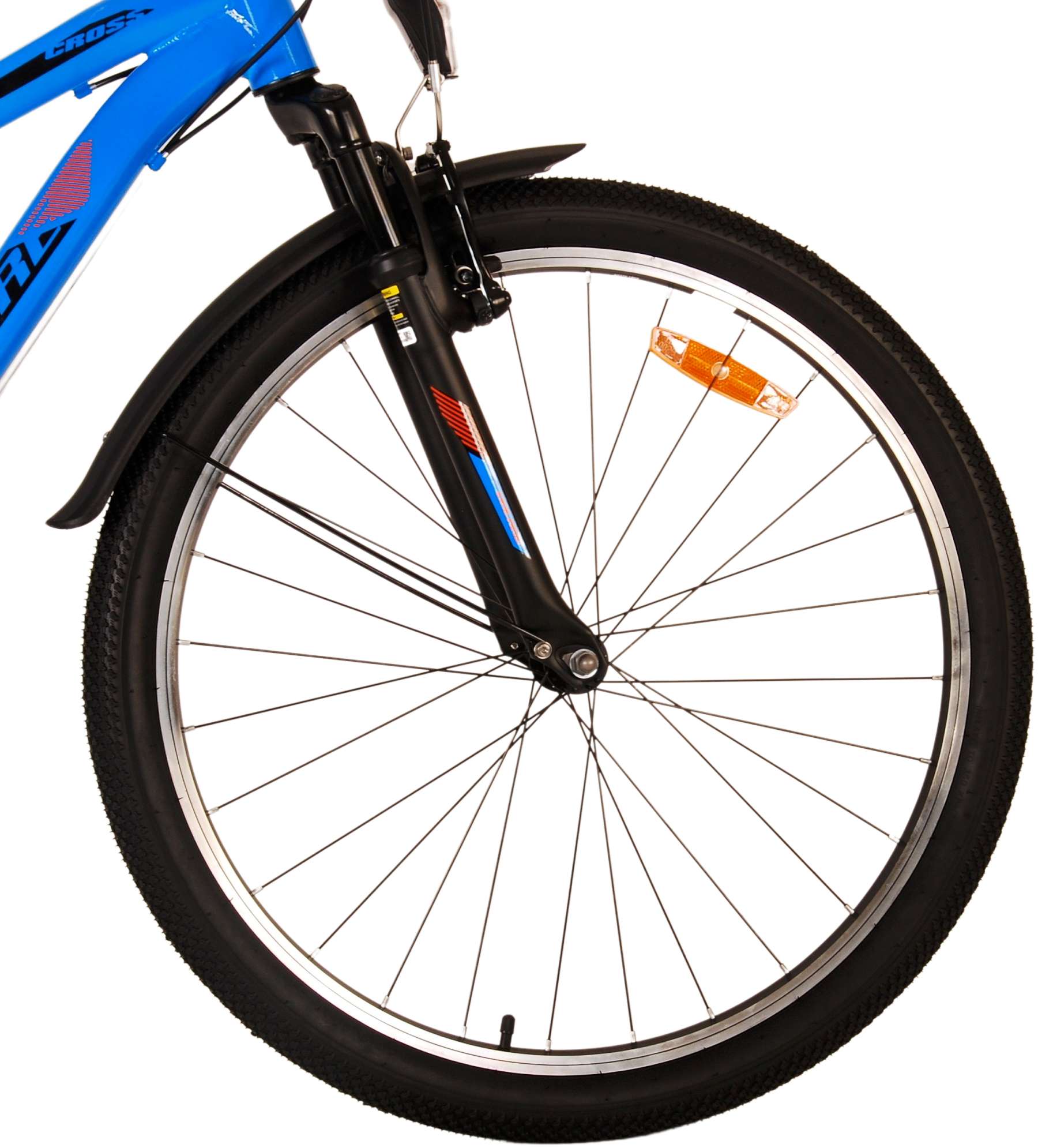Kinderfahrrad Cross für Jungen 26 Zoll Kinderrad in Blau, 18 Gänge