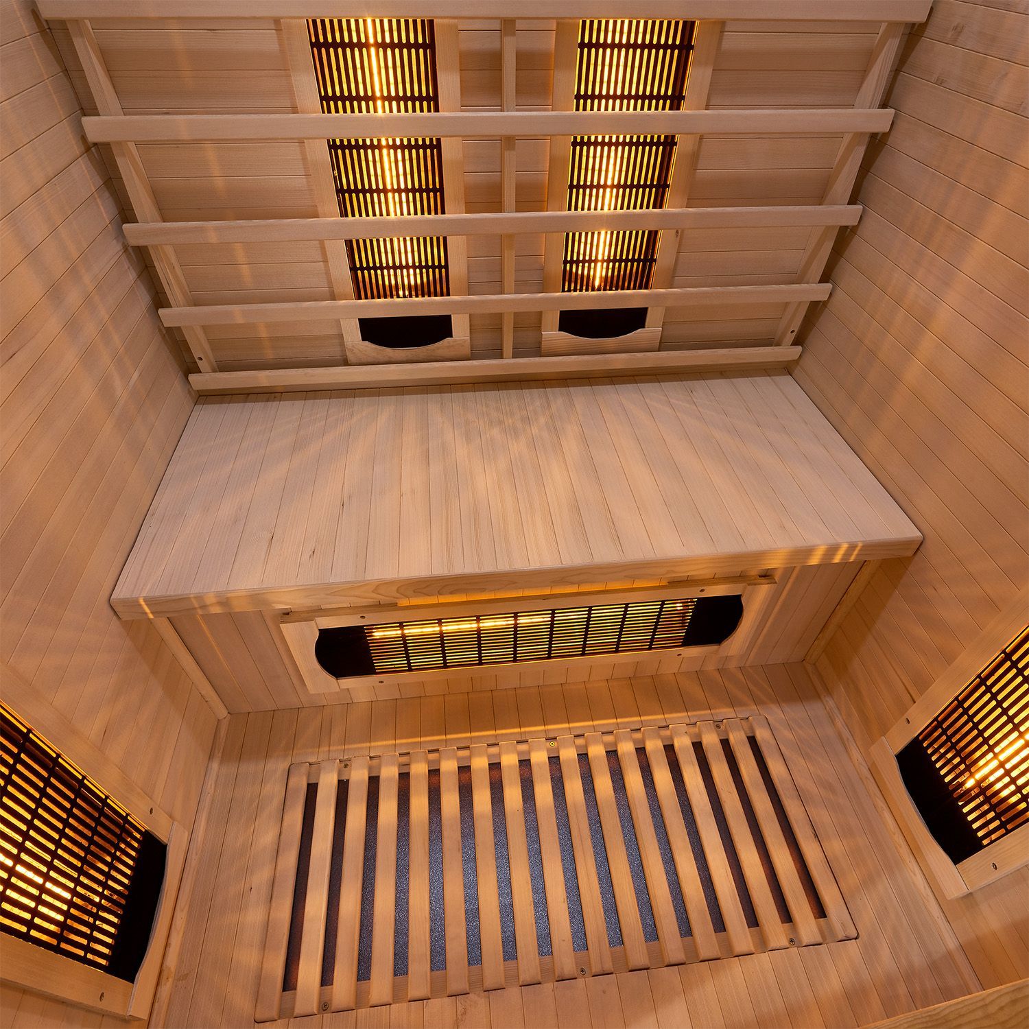 Artsauna Infrarotkabine Nyborg S120V Vollspektrumstrahler & Ambiente LED Beleuchtung – Kabine für 2