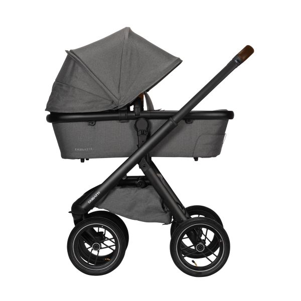 Dubatti One E5 Kinderwagen 2-in-1 Frame Black\/Dark Brown