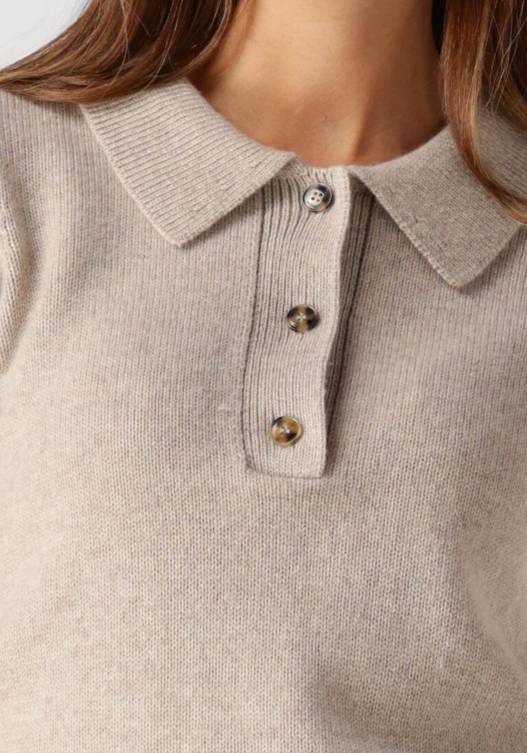 creme herskind top alberto knit polo blouse
