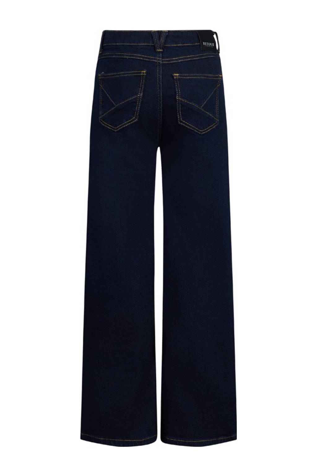 Retour Jeans high waist wide leg jeans Celeste dark blue denim