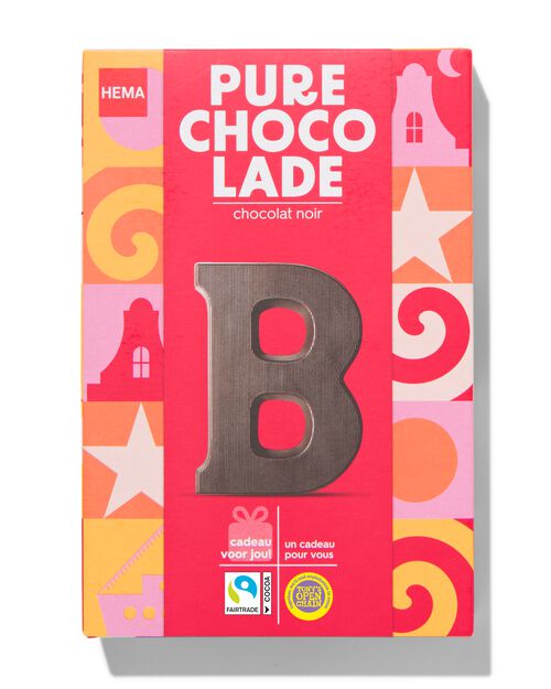 lettre B en chocolat noir 140g