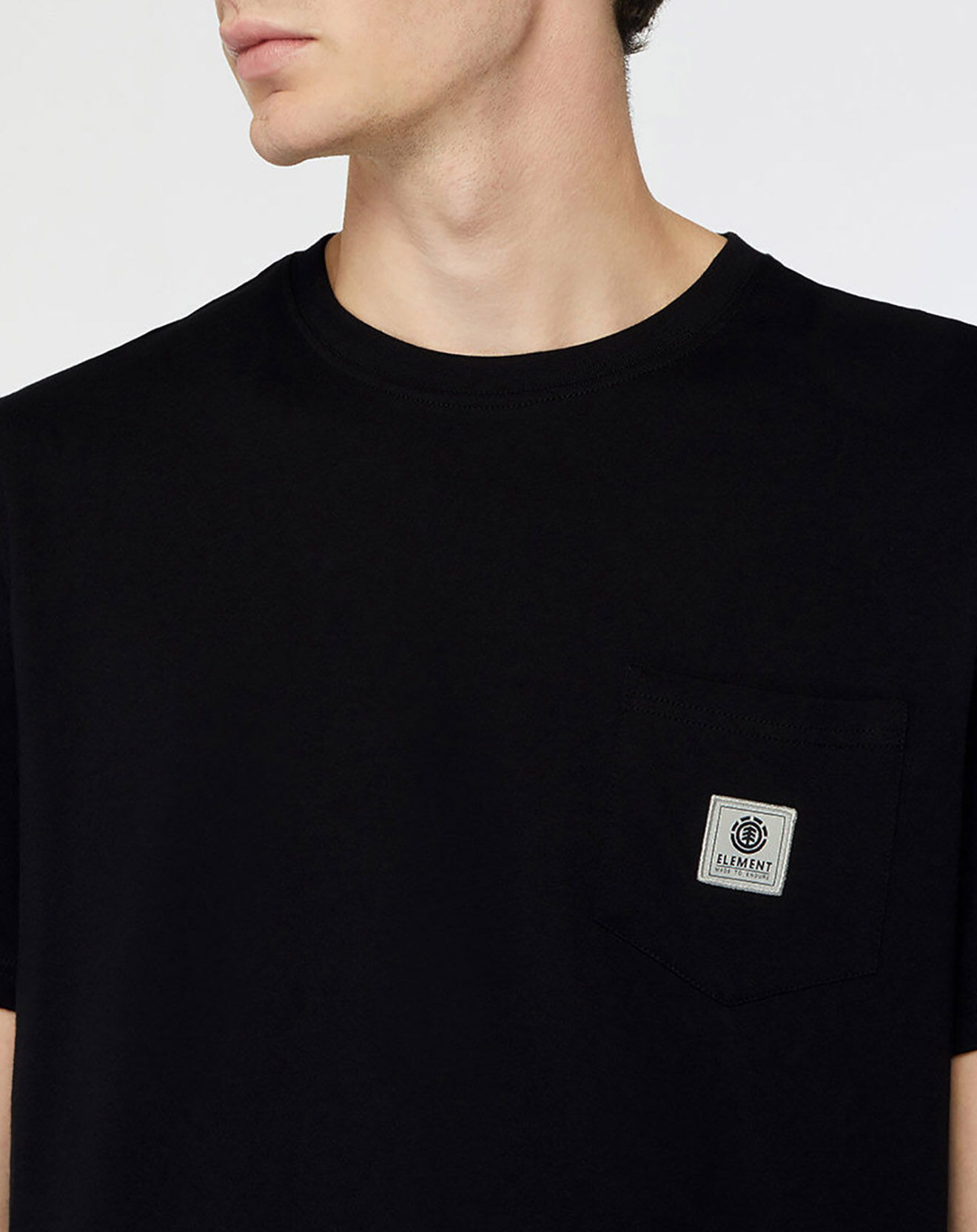 Element T-Shirt Basic Pocket label noir