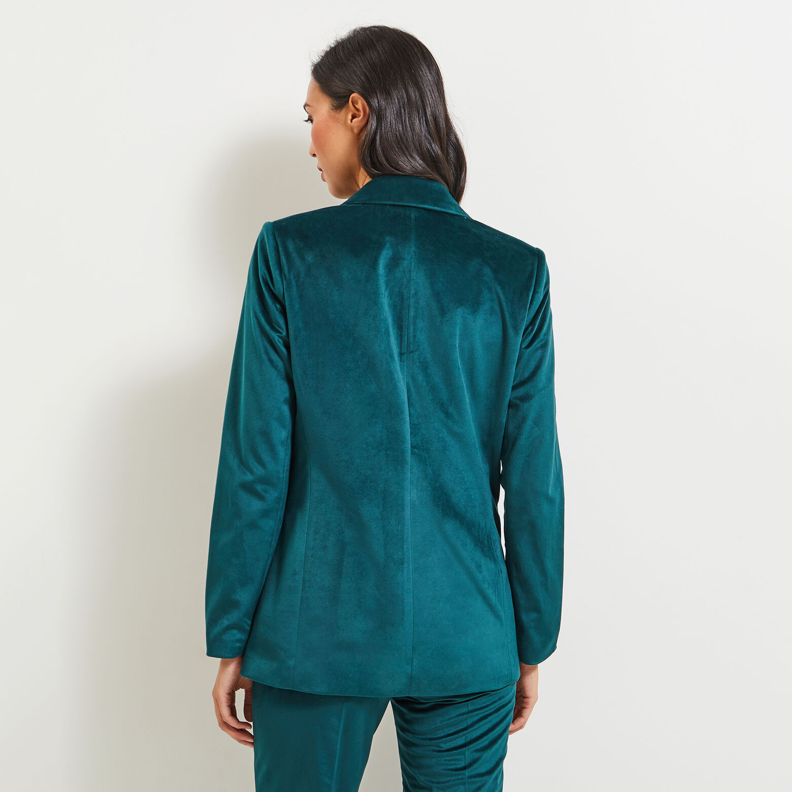 Veste cintrée velours femme