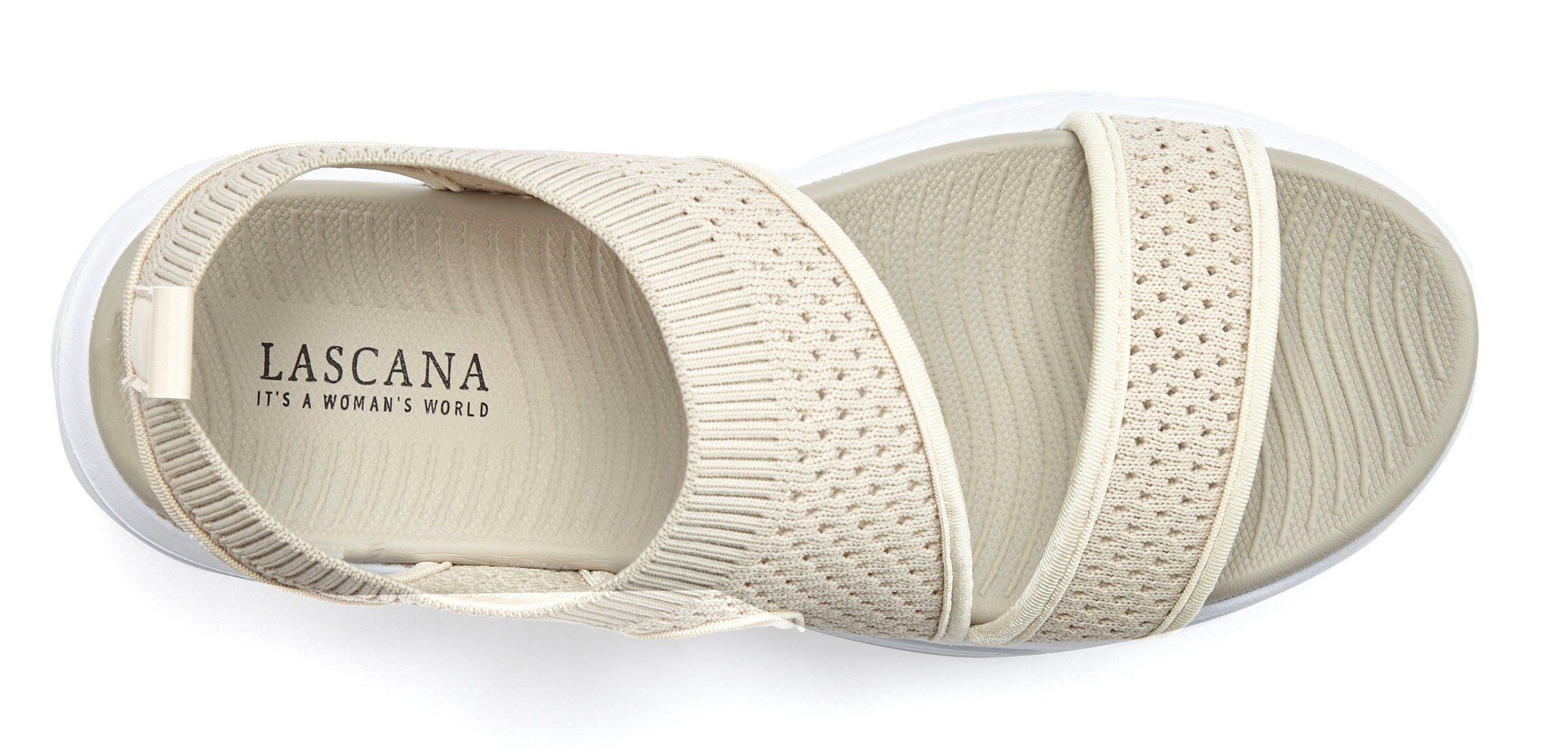 LASCANA Sandale in beige