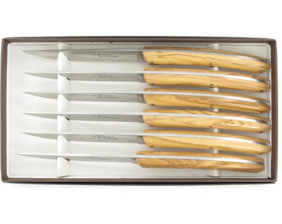 Le Thiers Table - Olivier - coffret de 6 pièces Couteau Table Le Thiers par Chazeau Honoré