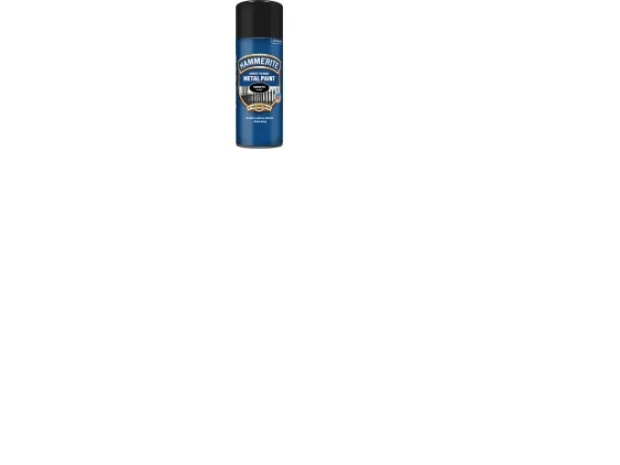 Hammerite Glatlak - Sort - Spray - 400 ml.