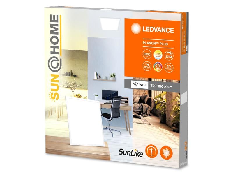 Ledvance Panelleuchte Sun@Home Planon Plus, 35 W, CRI95, 60 Smartes LED-Panel mit WiFi- Technologie