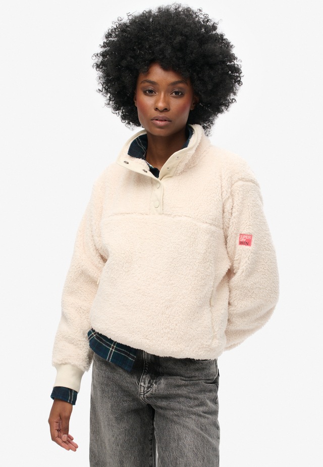 Superdry Fleecepullover »SUPER SOFT HENLEY«