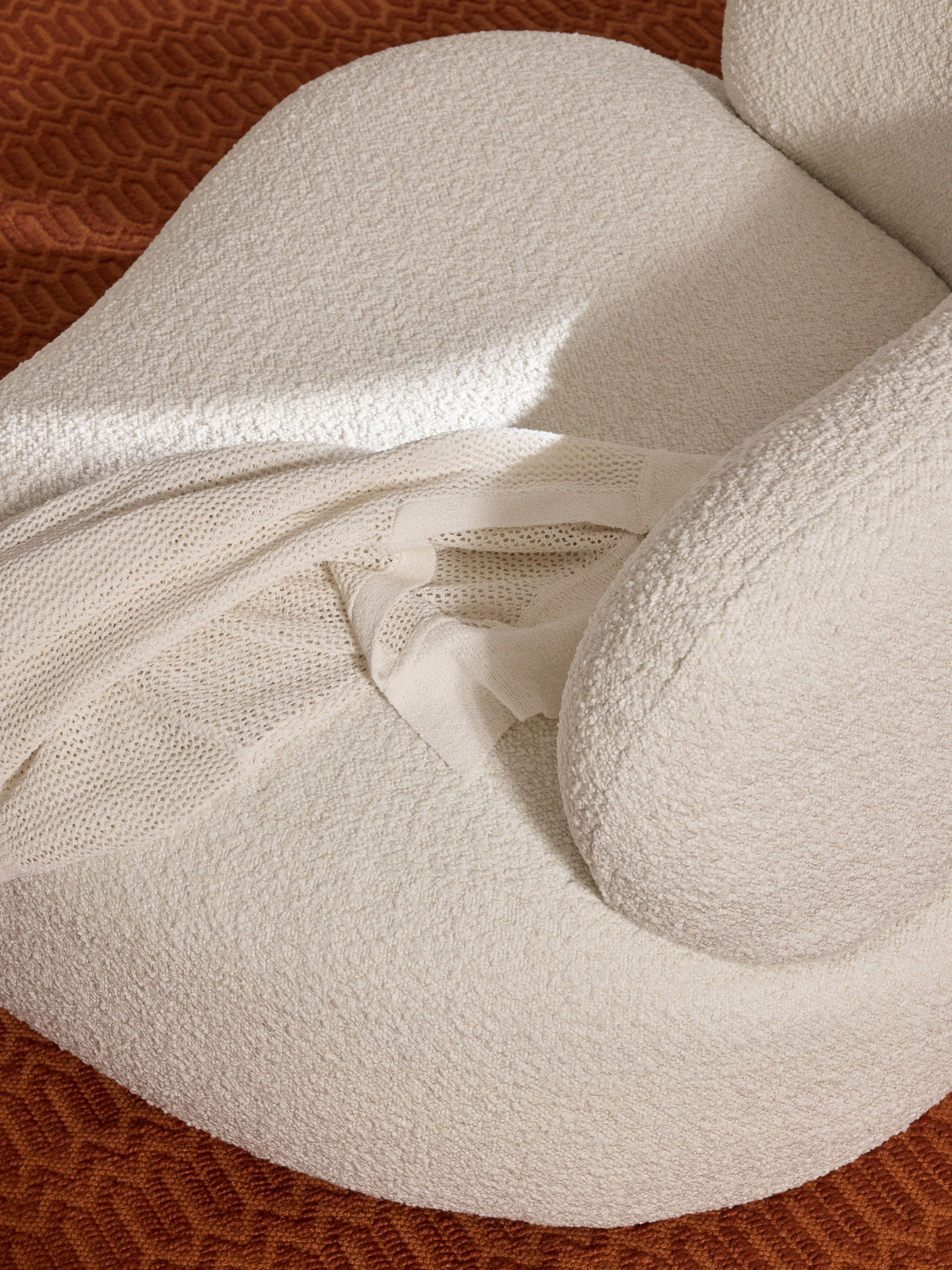 Bouclé loungefauteuil Alba
