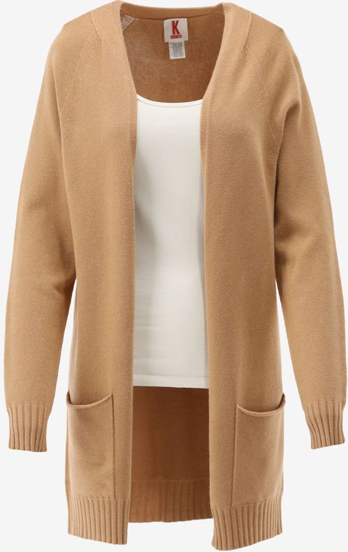 Kontatto - 3m0253n - Vest - Beige - Lange Mouw