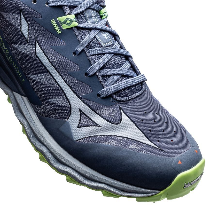 Mizuno Chaussures de Running Wave Daichi 7 - Bleu/Bleu/Vert Femme