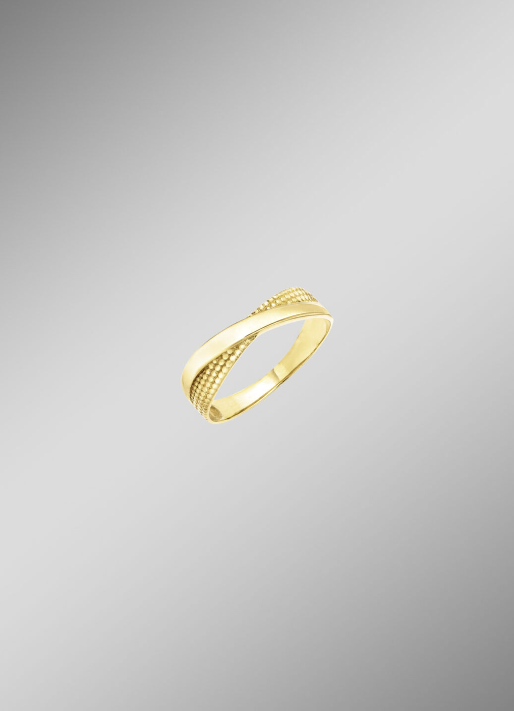 Glänzender Damenring aus Gold
