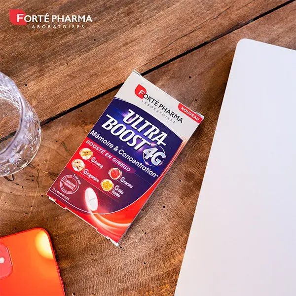 Forté Pharma Ultra Boost 4G Memória Concentração Ginkgo 15 comprimidos