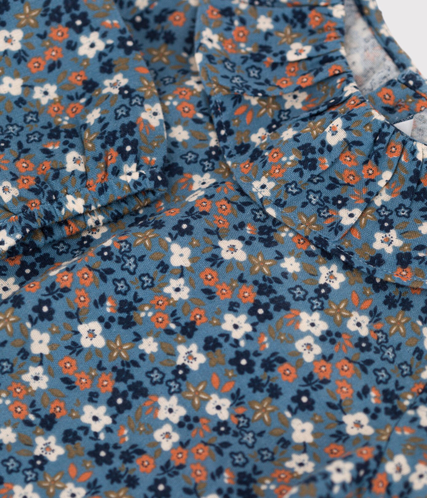 Blouse manches longues bébé imprimée en gaze de coton