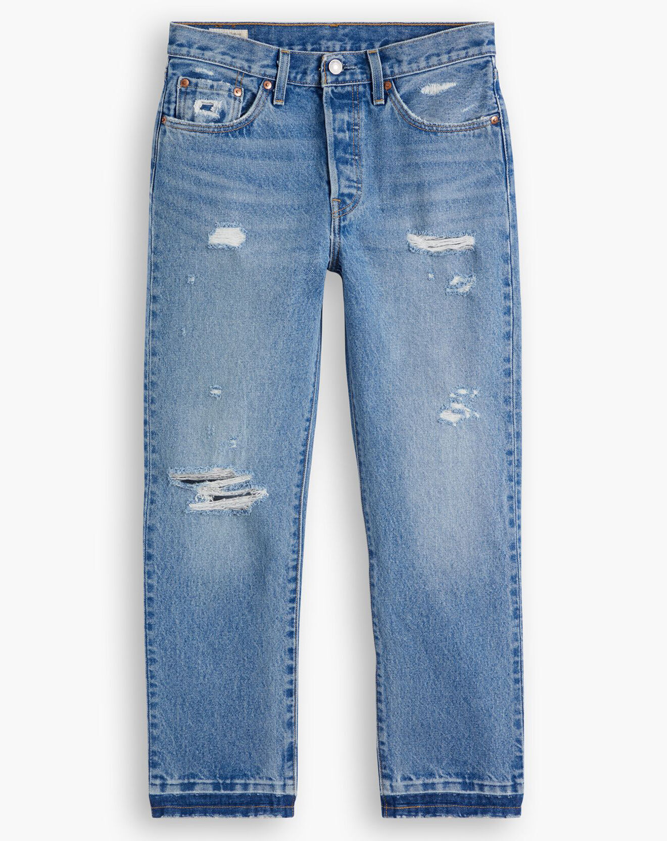Levi's® Jean 501 Crop coupe droite bleu