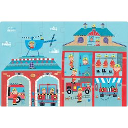 Puzzle 'Caserne de pompiers', 24 pièces