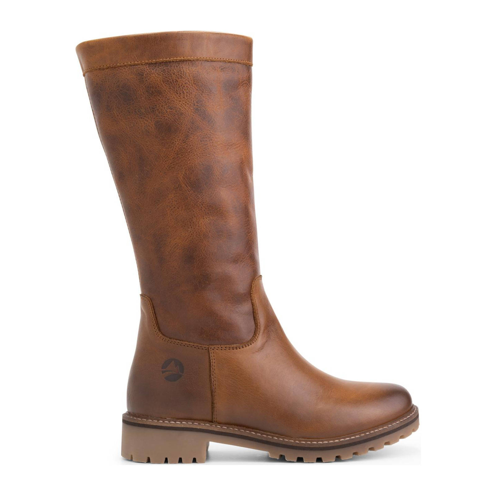 Travelin Varde Lady  leren laarzen cognac