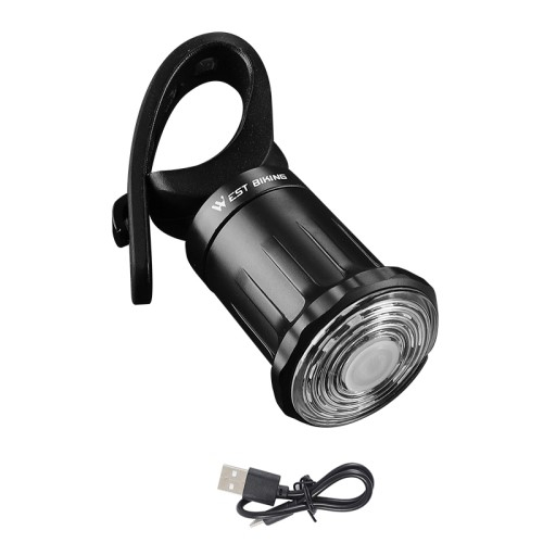 Wiederaufladbares USB Velo Rücklicht Fahrrad LED Warnlicht mit 7 Farben IPX4