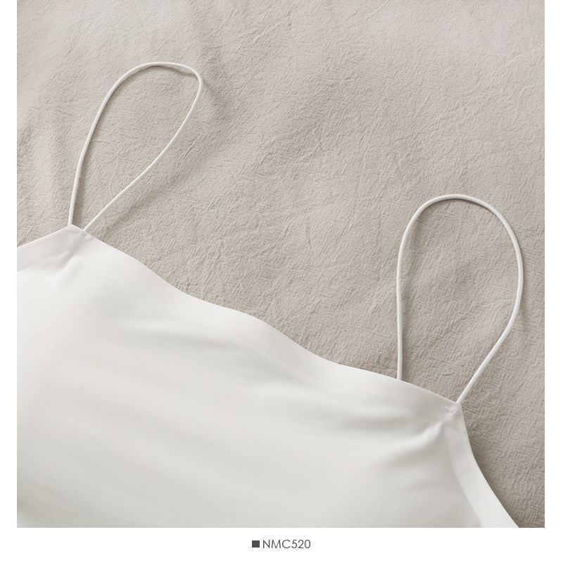 Lemongrass - Gewatteerde crop top met camisole