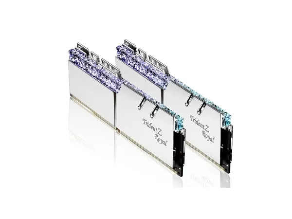 [OUTLET] - G.Skill Trident Z Royal Series - DDR4 - sæt - 16 GB: 2 x 8 GB - DIMM 288-PIN - 5333 MHz / PC4-42600 - CL22 - 1.6 V - ikke bufferet - ikke-ECC - sølv