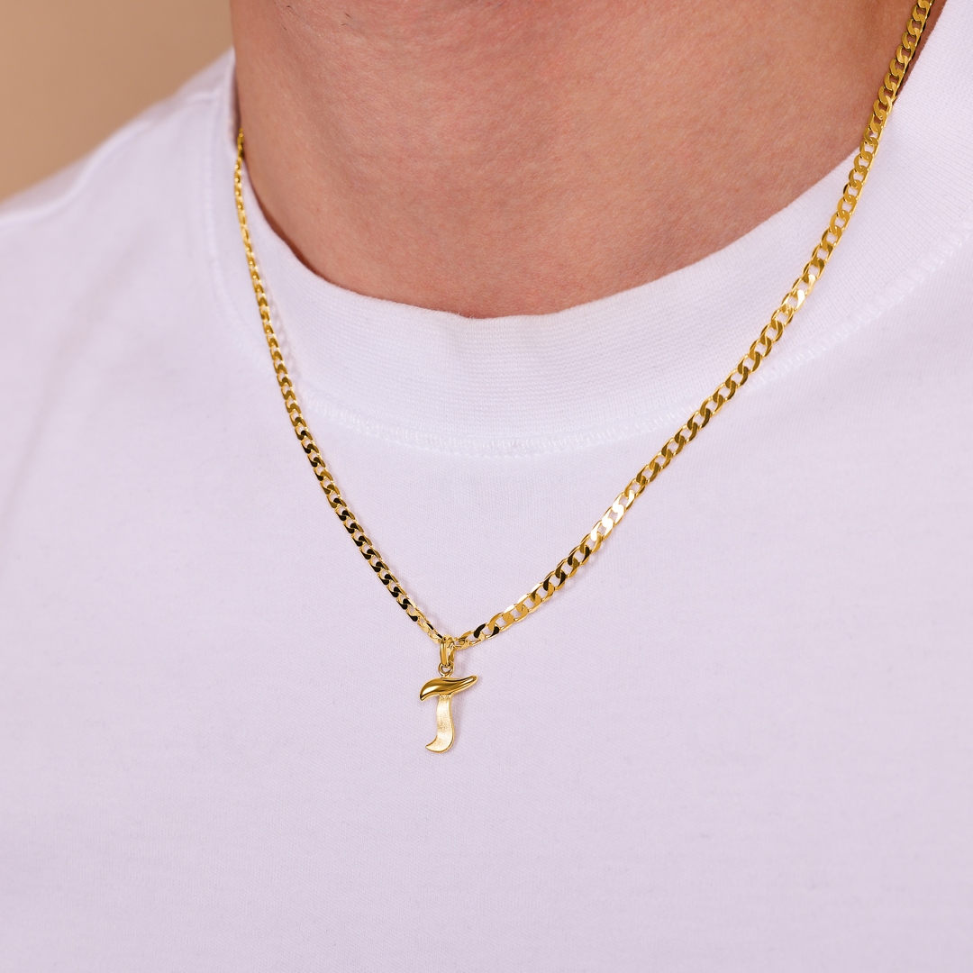 Anhänger 750/18 K Gelbgold Buchstabe T