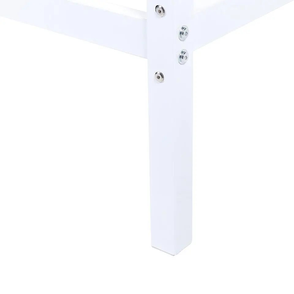 LESTARDS - Hemelbed - Wit - 160 x 200 cm - Staal
