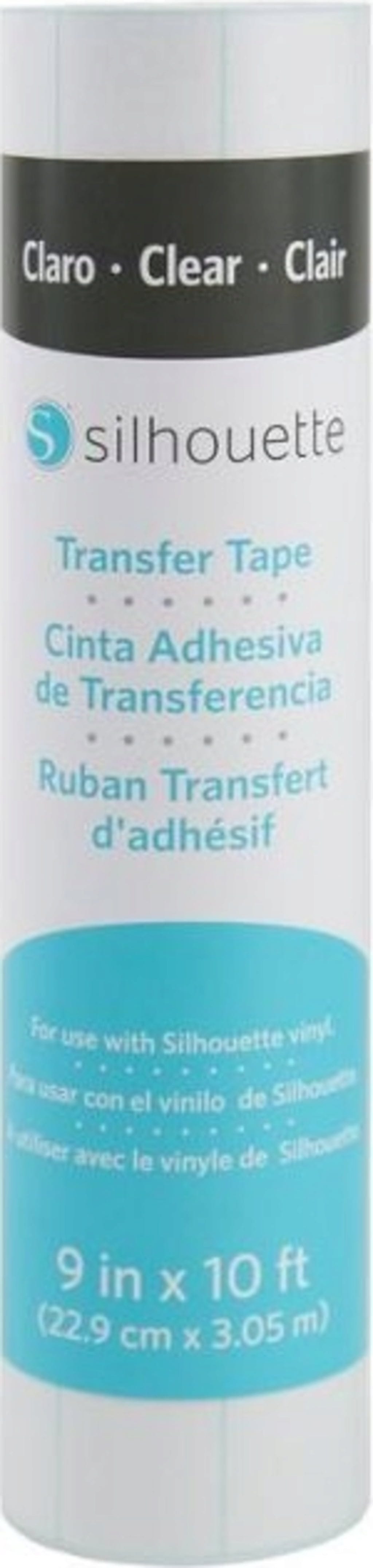 Silhouette  Clear Transfer Tape, 22,9 cm x 3 m    Unverzichtbares Hilfsmittel für Vinylprojekte