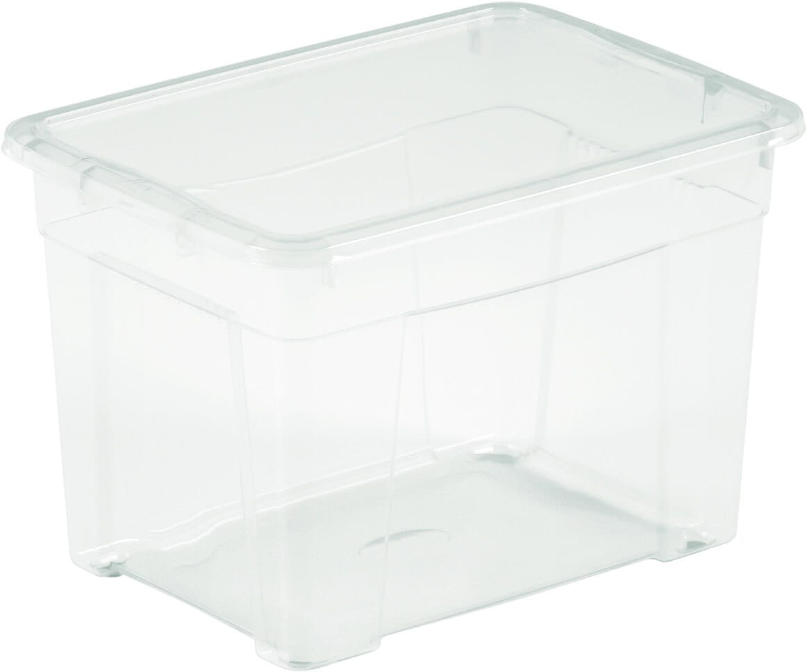 Mhome Klarsichtbox K-Box 4 mit Deckel Polypropylen Transparent 18 l
