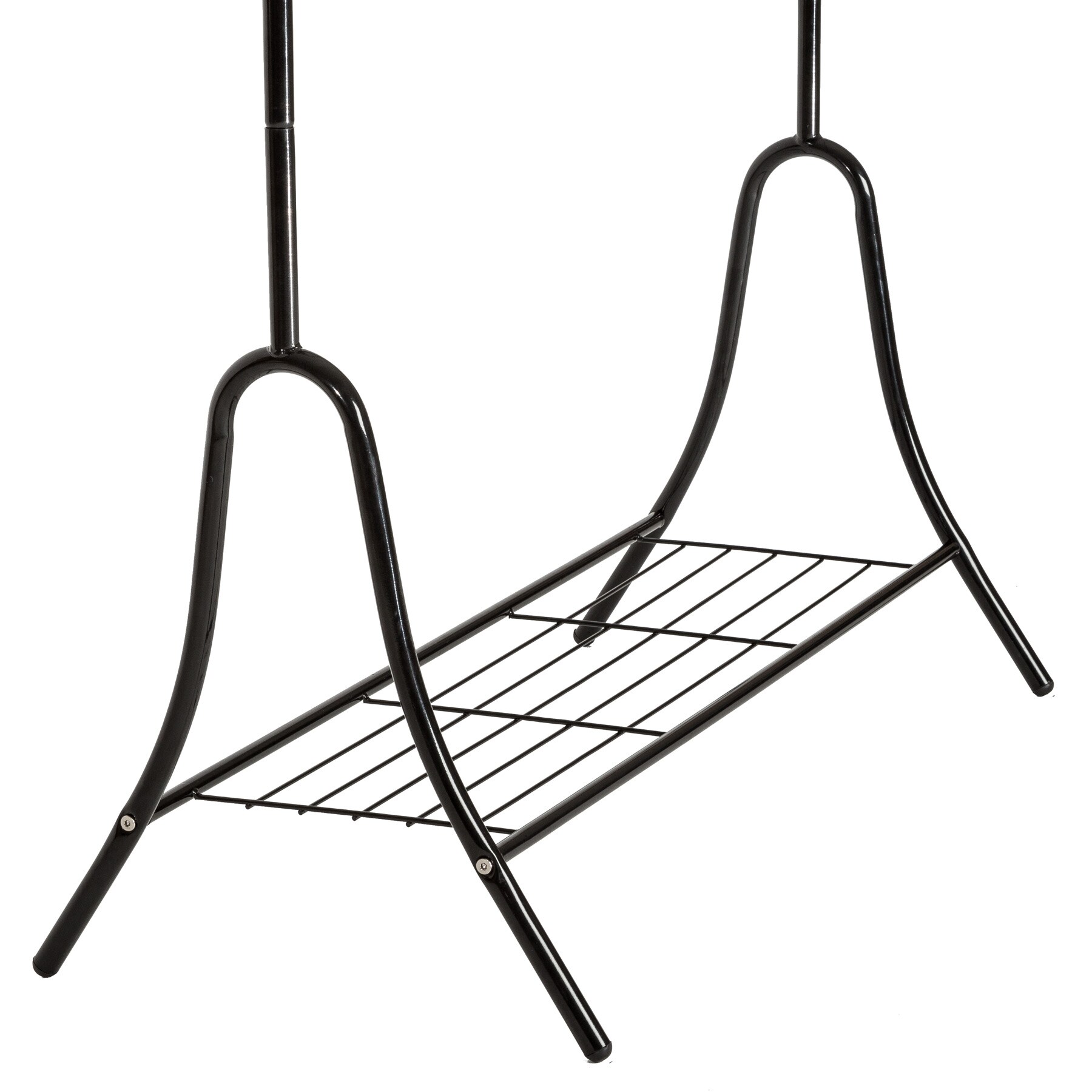tectake® Kleiderständer, Antik-Look, standfest, 90 x 44 x 173 cm