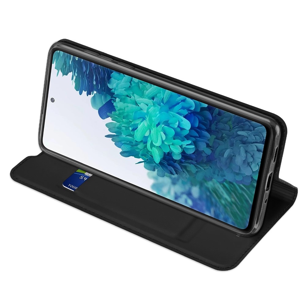 Samsung Galaxy S20 FE / S20 FE 5G Flip Wallet Cover Leder Tasche - Schwarz