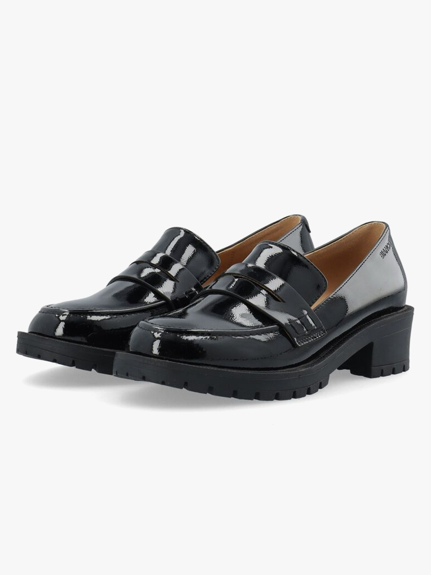 Pearl Simple Penny Loafer Patent Aquarius