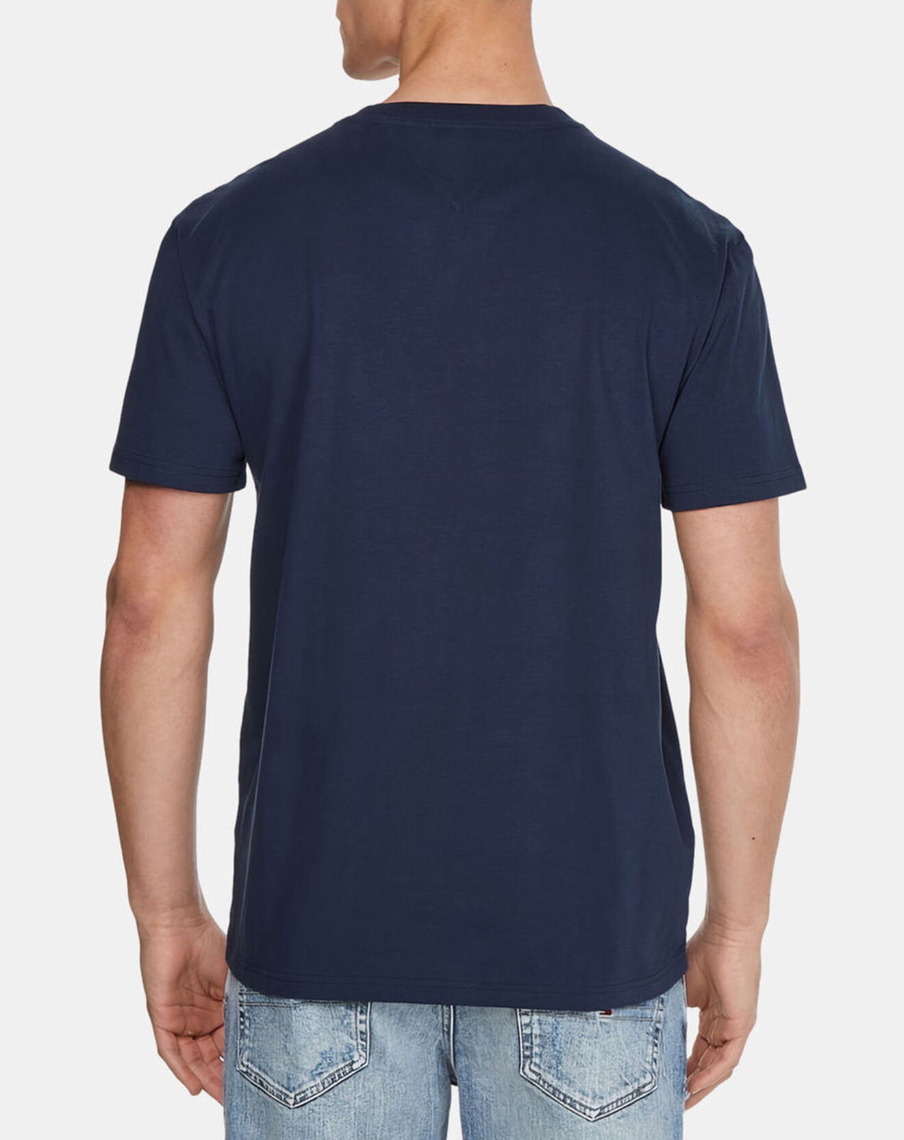 Tommy Jeans T-Shirt Peached Entry Flag bleu marine