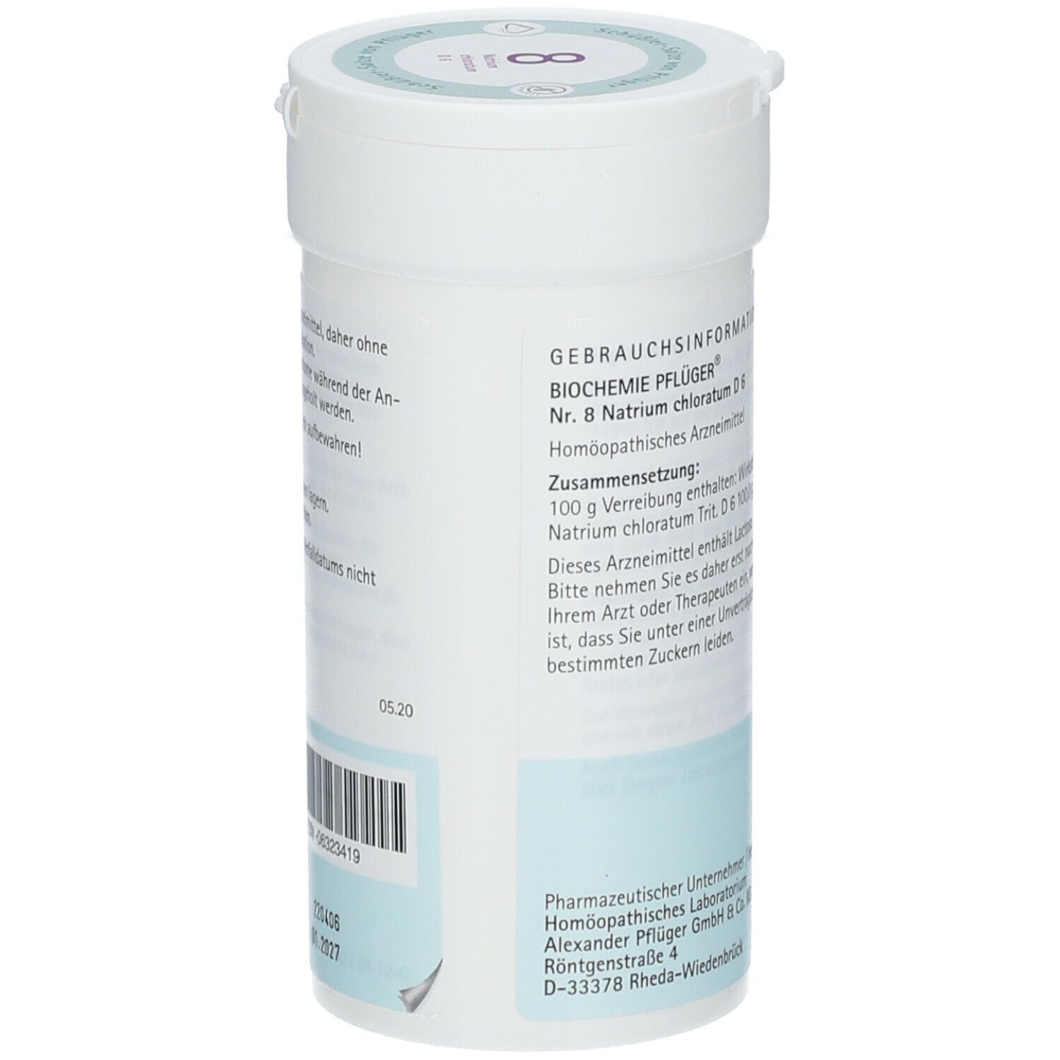 Biochemie Pflüger® Nr. 8 Natrium chloratum D6 Pulver