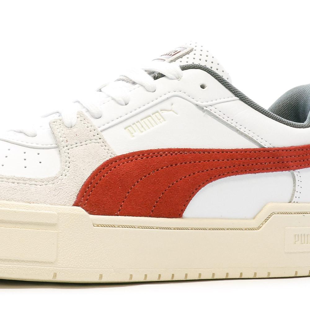 Puma Baskets Blanches/Orange Homme Puma League