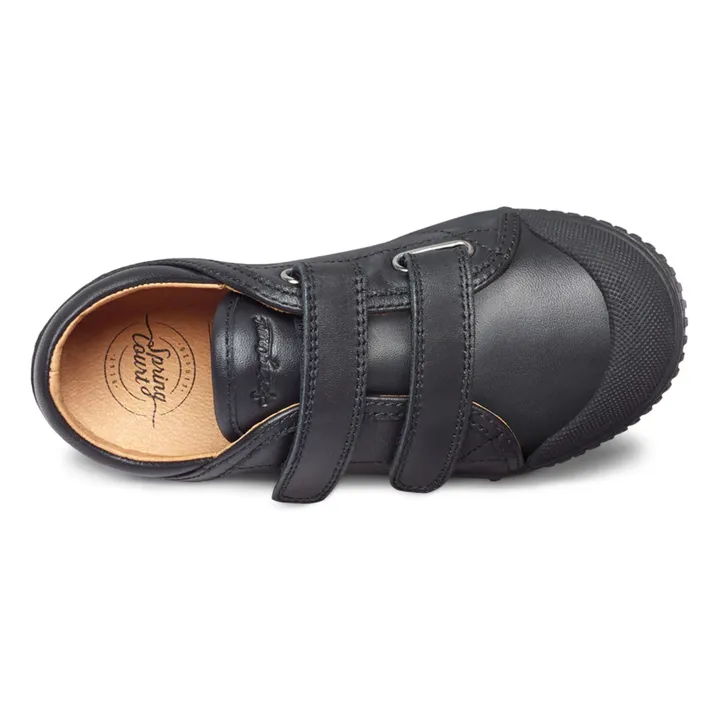 Spring Court Baskets Basses Scratchs G2 Nappa | Noir