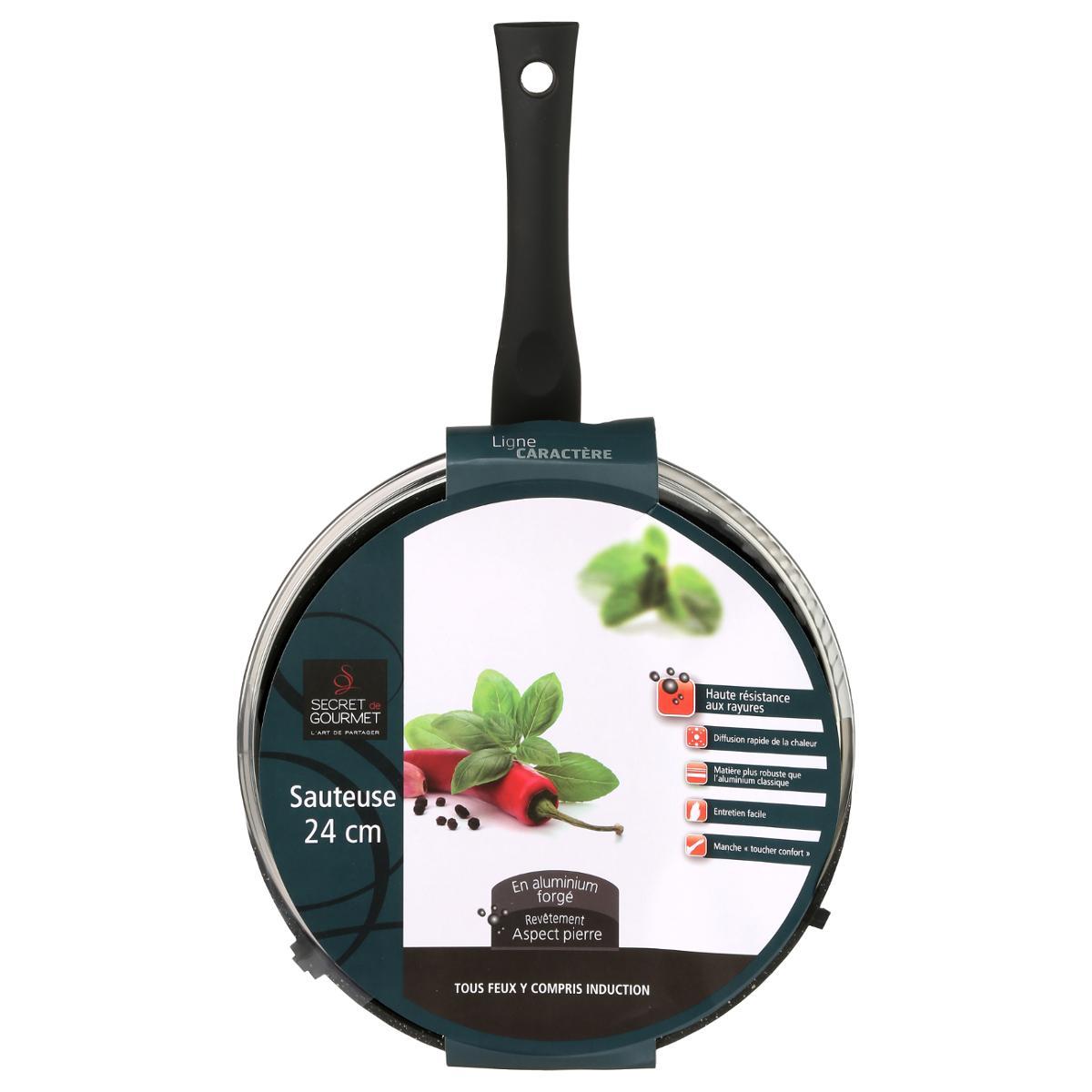 SAUTEUSE 24CM ALUMINIUM FORGE CARACTERE