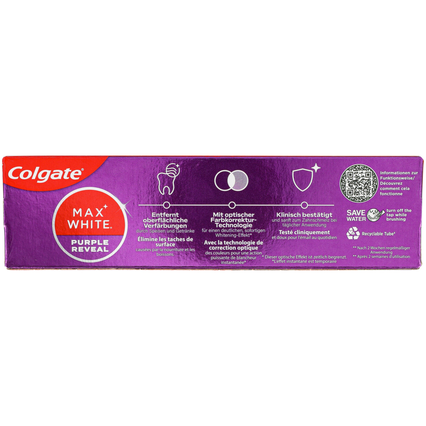 Colgate Max White Purple Zahnpasta