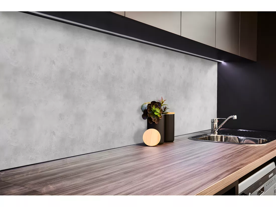 Panneaux muraux en vinyle, Planches en vinyle adhésives - 100x50 cm - Texture béton