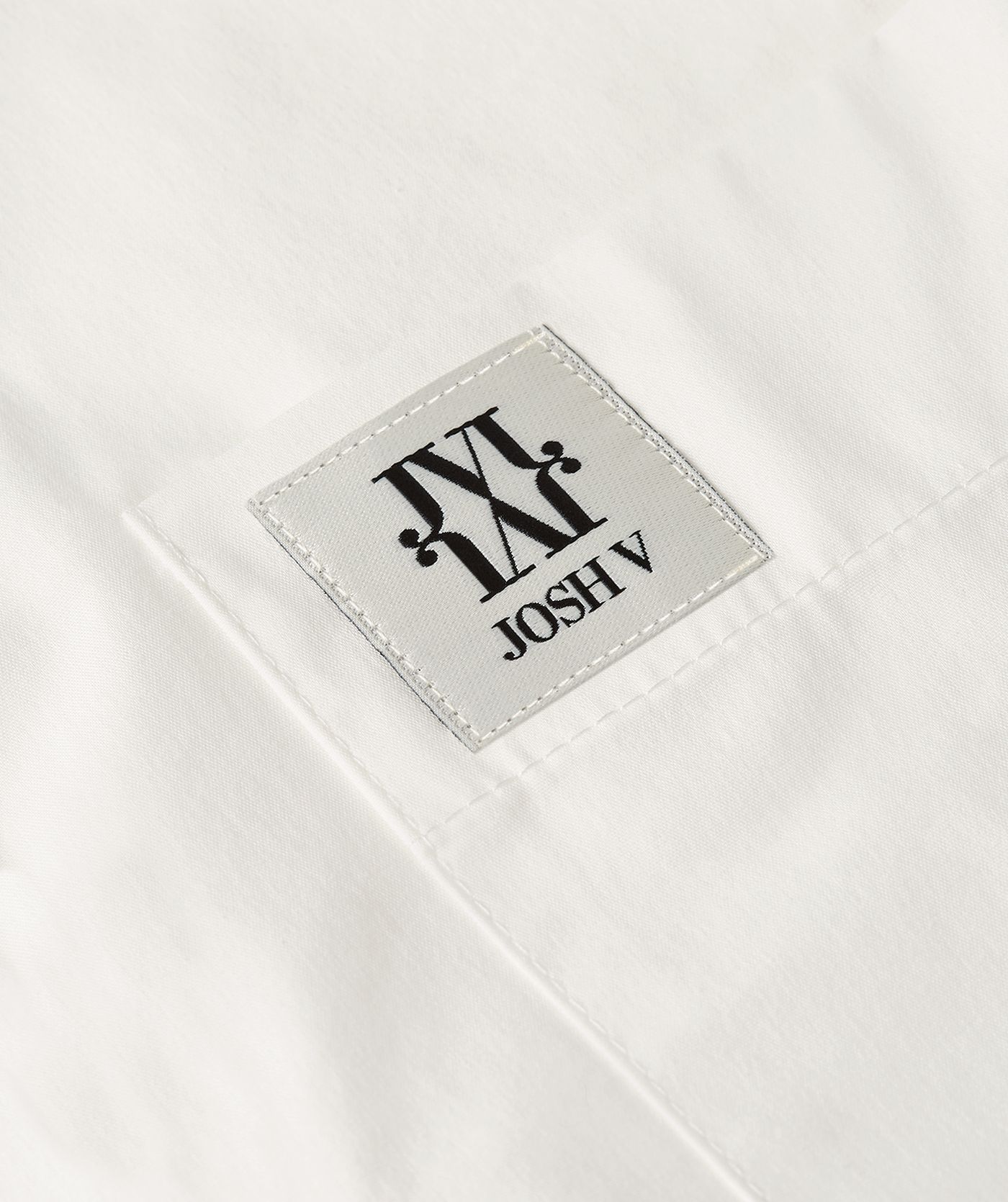 JV-BERDINA oversized blouse met logo - off white