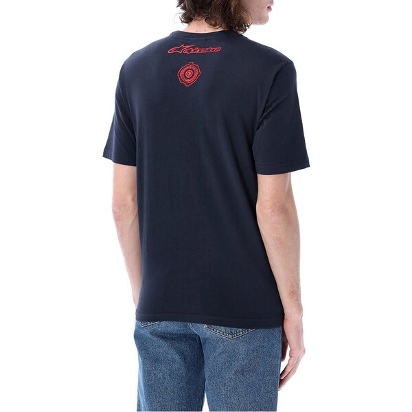 jorge martin - T-shirt Dual 89 Alpinestars N°1 Bleu / Rouge