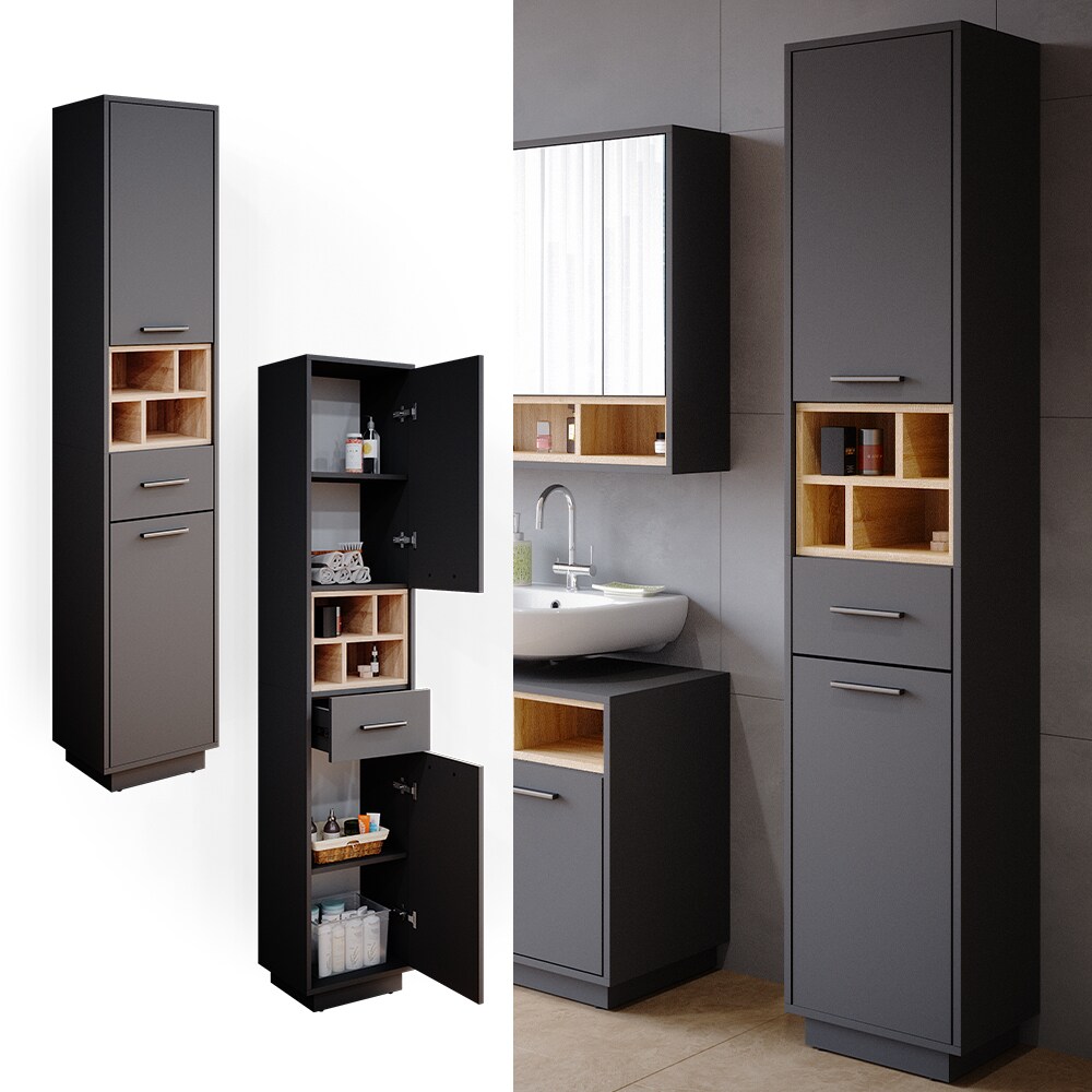 Vicco Badschrank Hochschrank Badezimmerschrank Beatrice Badregal Badmöbel Regal