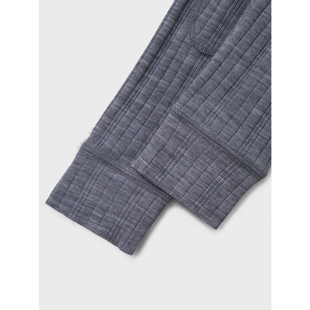 Køb Name It Folkstone Gray Nmmwang Uld Needle Long Johns Solid Noos