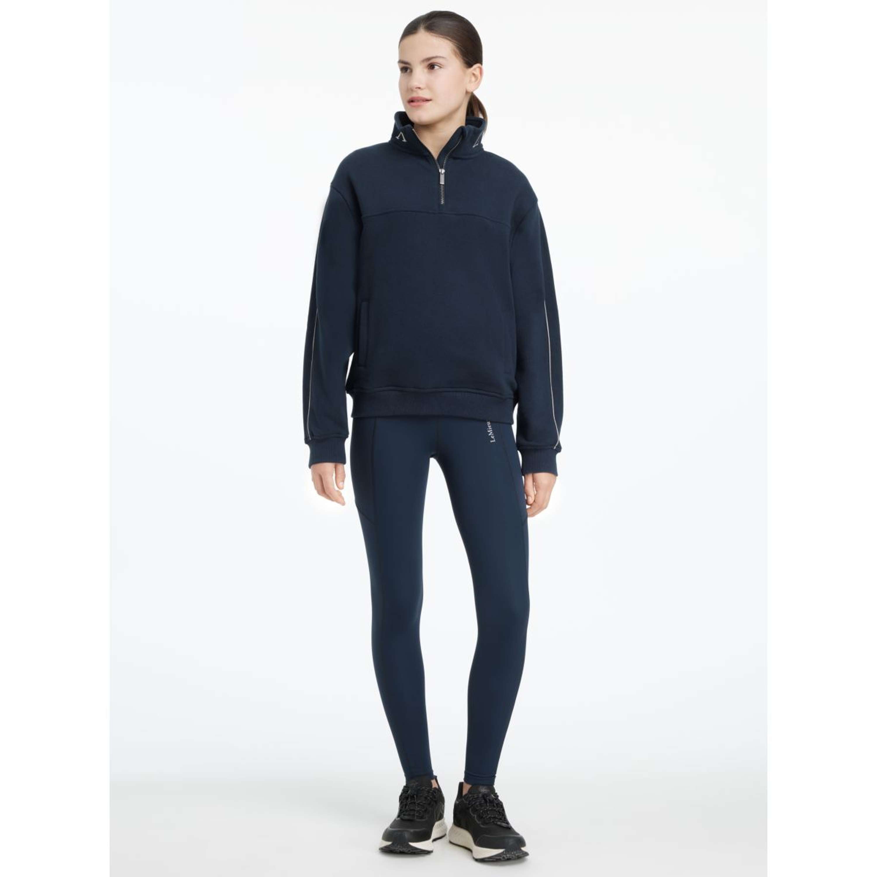 LeMieux Trui Young Rider Kate Quarter Zip Navy