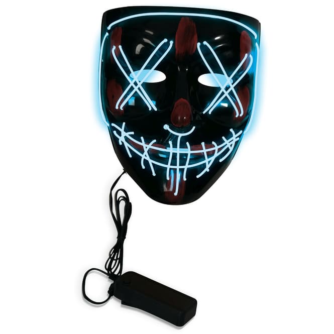 Leuchtende Halloweenmaske - für Erwachsene - fluorescent