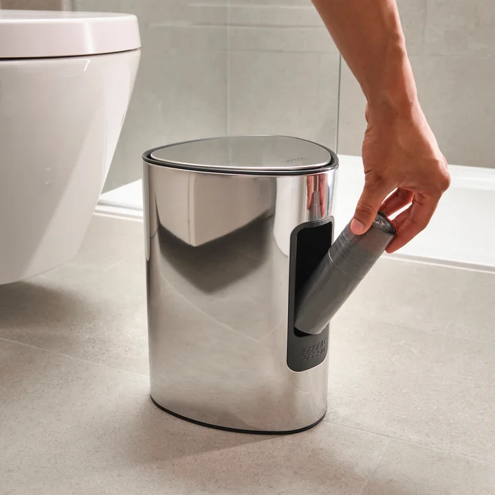 Joseph Joseph - EasyStore Luxe Treteimer, 5L, Edelstahl