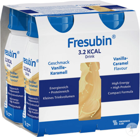 Fresubin 3,2 Kcal Drink Vanille-Caramel Flacons 4x125ml