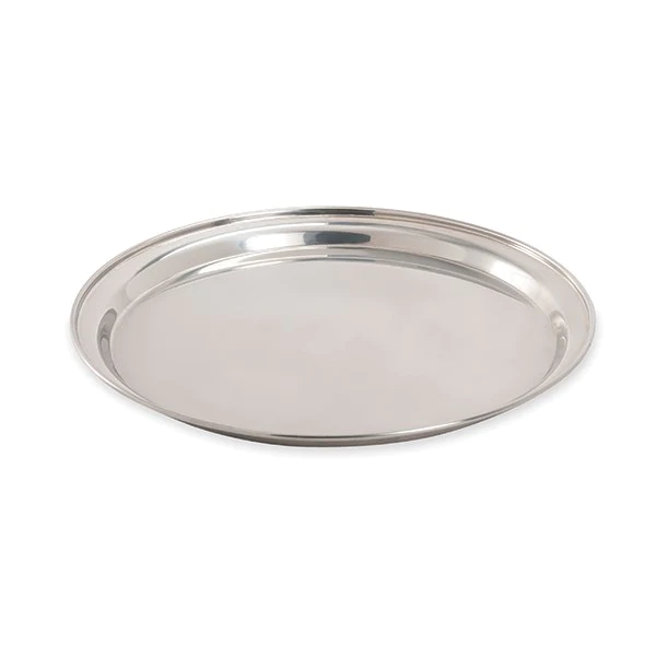 Plat de service rond en inox 36 cm Mathon