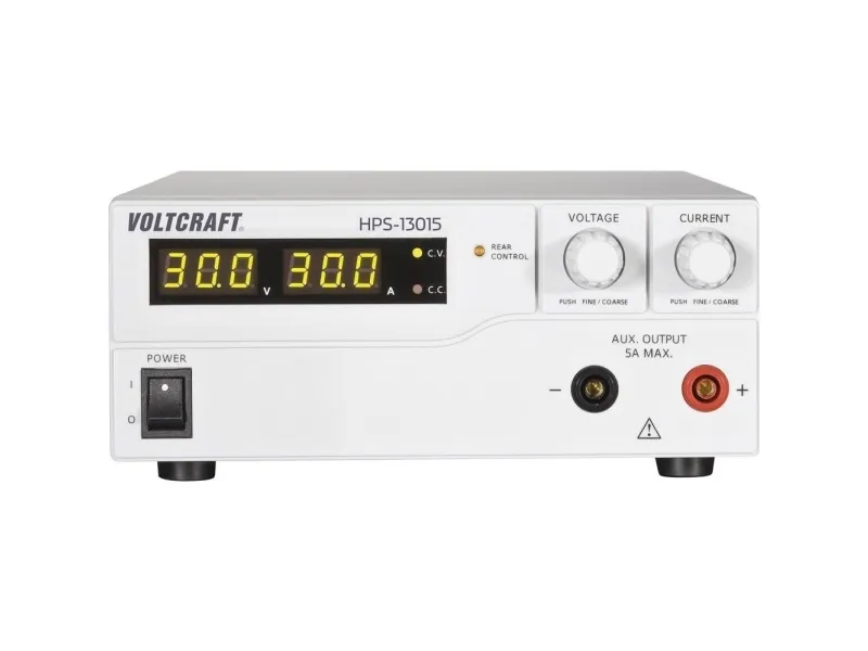 Voltcraft laboratoriestrømforsyning, justerbar HPS-13015 1 - 30 V/DC 0 - 15 A 450 W 1 x fjernbetjening (HPS-13015)
