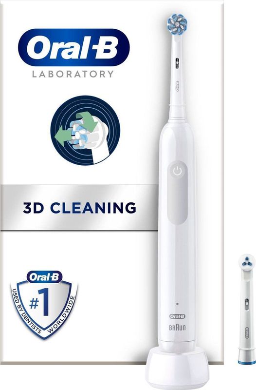 Oral-B - Pro 1 Clean - Elektrische Tandenborstel - Wit - 1 Stuk